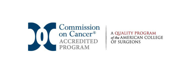 Commission on Cancer Accredited Program quality award logo from American College of Surgeons