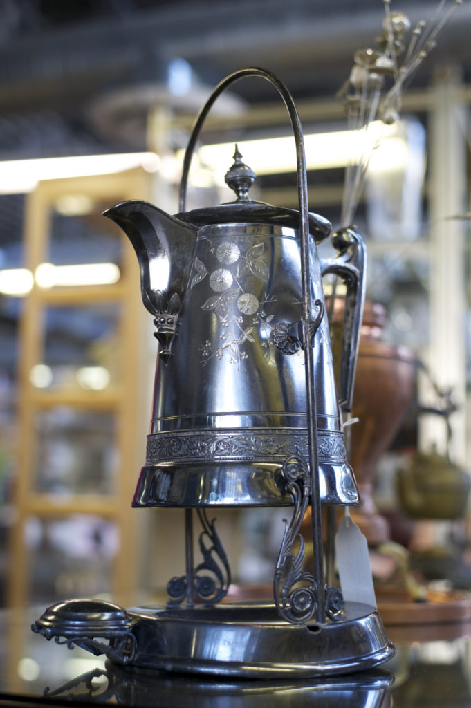 metal tea kettle