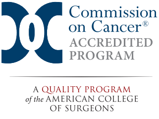 Commission on Cancer Accredited Program badge.