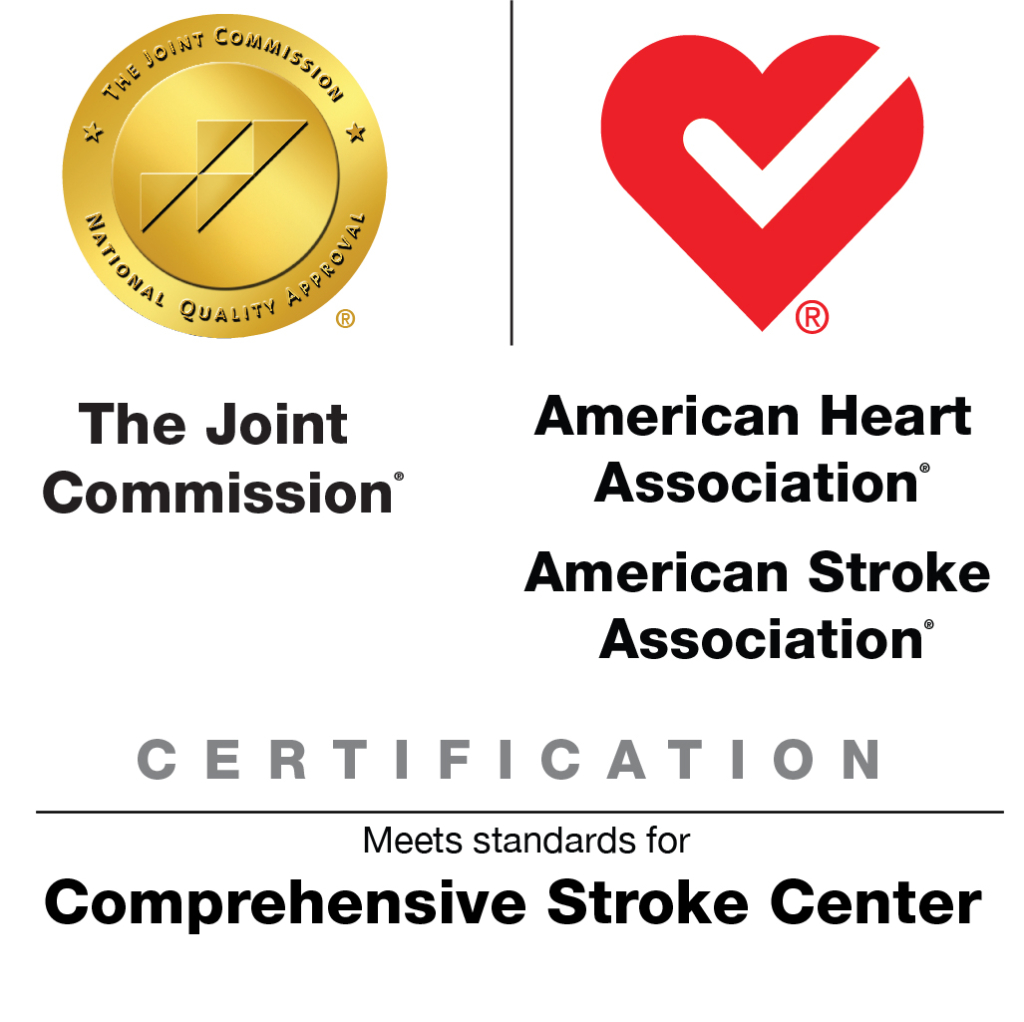 Joint Commission and American Heart Association certification for comprehensive stroke center