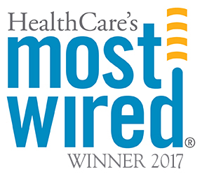 HealthCare's Most Wired Winner 2017 award logo