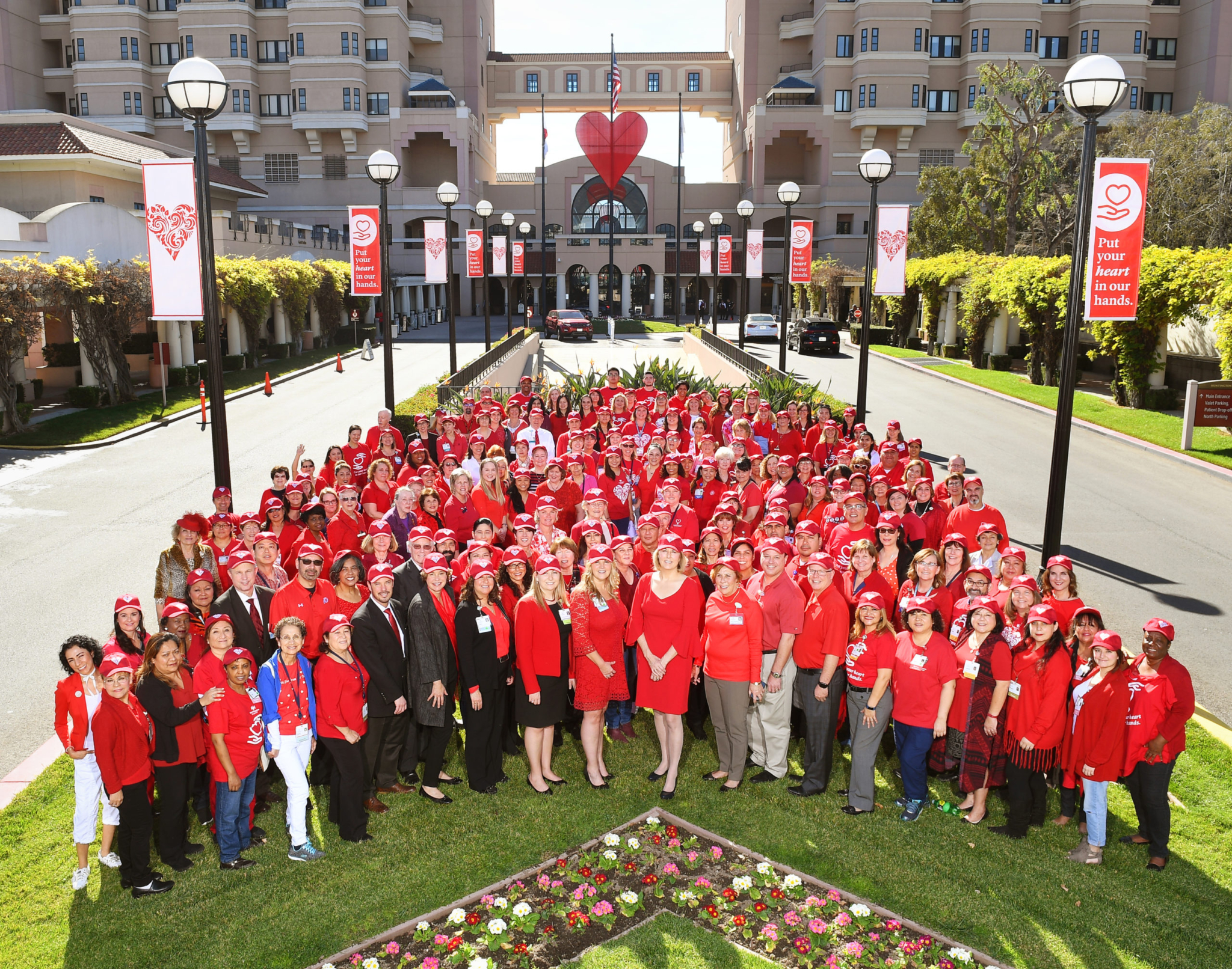 Huntington Hospital Employees “Go Red” for Heart Month