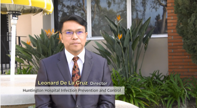 Leonard De La Cruz, Director of Huntington Hospital Infection Prevention and Control