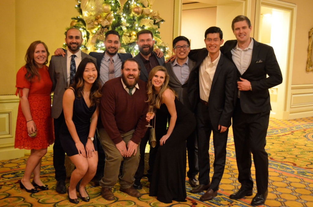 Huntington Hospital Residents at a Christmas event