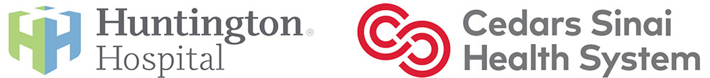 Huntington Hospital and Cedars Sinai Health System logos