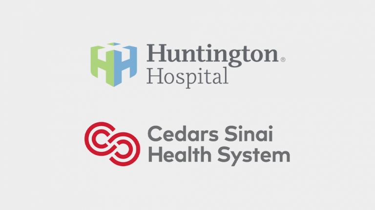 Huntington Hospital and Cedars Sinai Health System logos