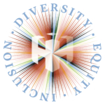 A badge that reads Diversity, Inclusion, Equity