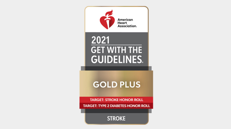 American Heart Association Award: 2021 Get with the Guidelines - Gold Plus - Stroke