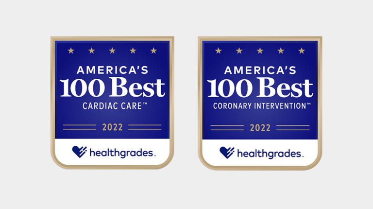 Header - Healthgrades 100 Best Cardiac Care and Coronary Intervention 2022