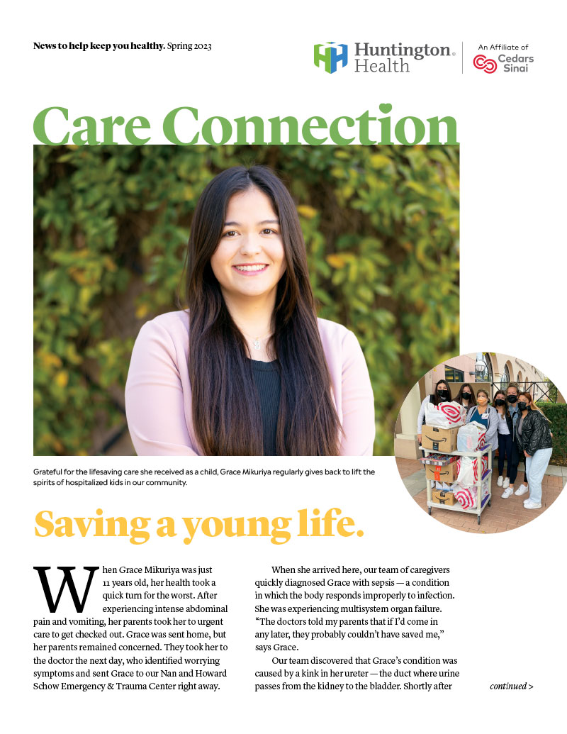 Huntington Health Care Newsletter 2023 Spring