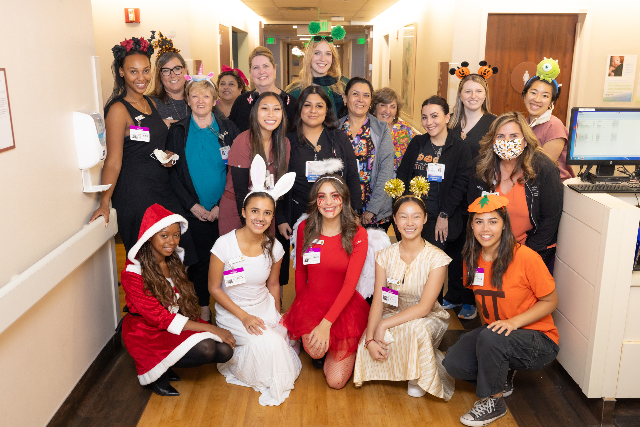 Tournament of Roses Royal Court visits Huntington Health Pediatric and NICU Patients, Families and Staff