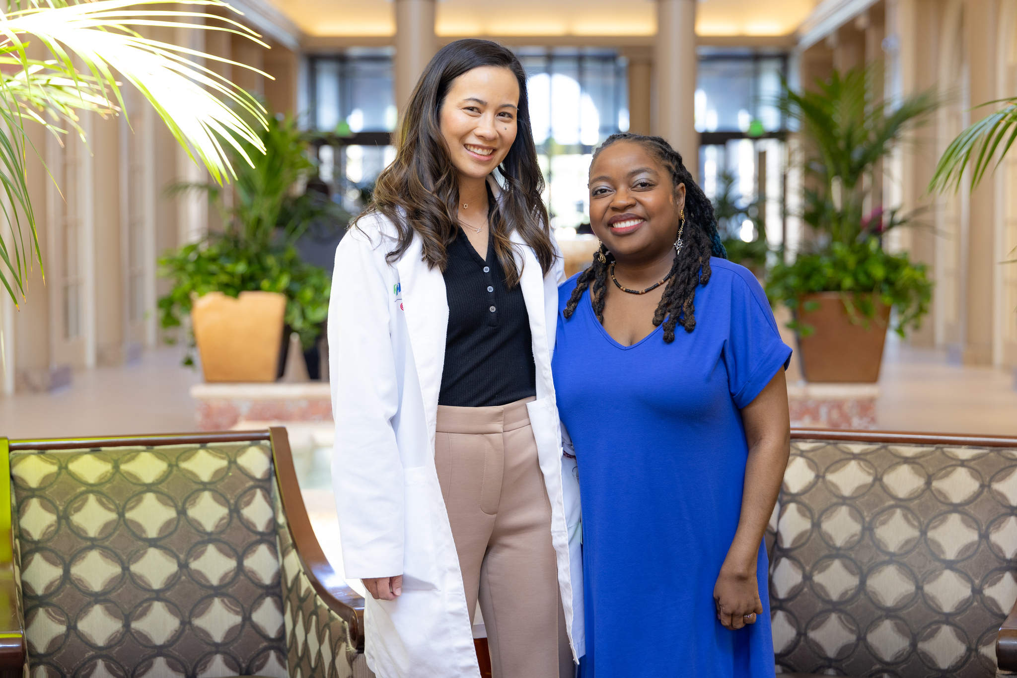 Dr Golan with patient, Michelle Usher