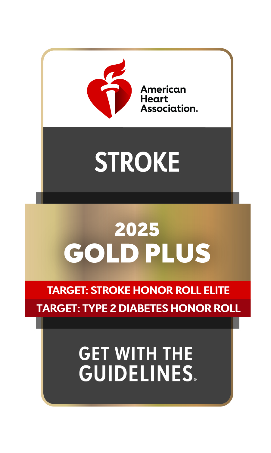 2025 Gold Plus American Heart Association Award