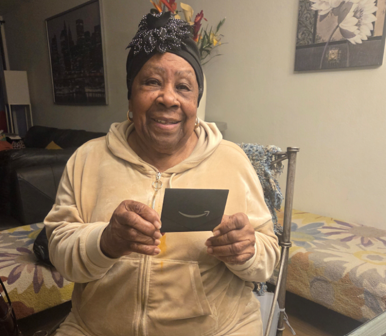joann gifted an amazon gift card to help with the fire damage and loss
