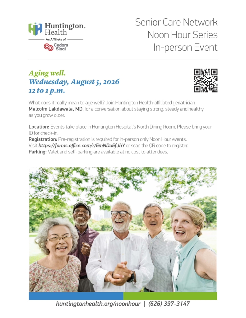 In Person Noon Hour – Aging well
